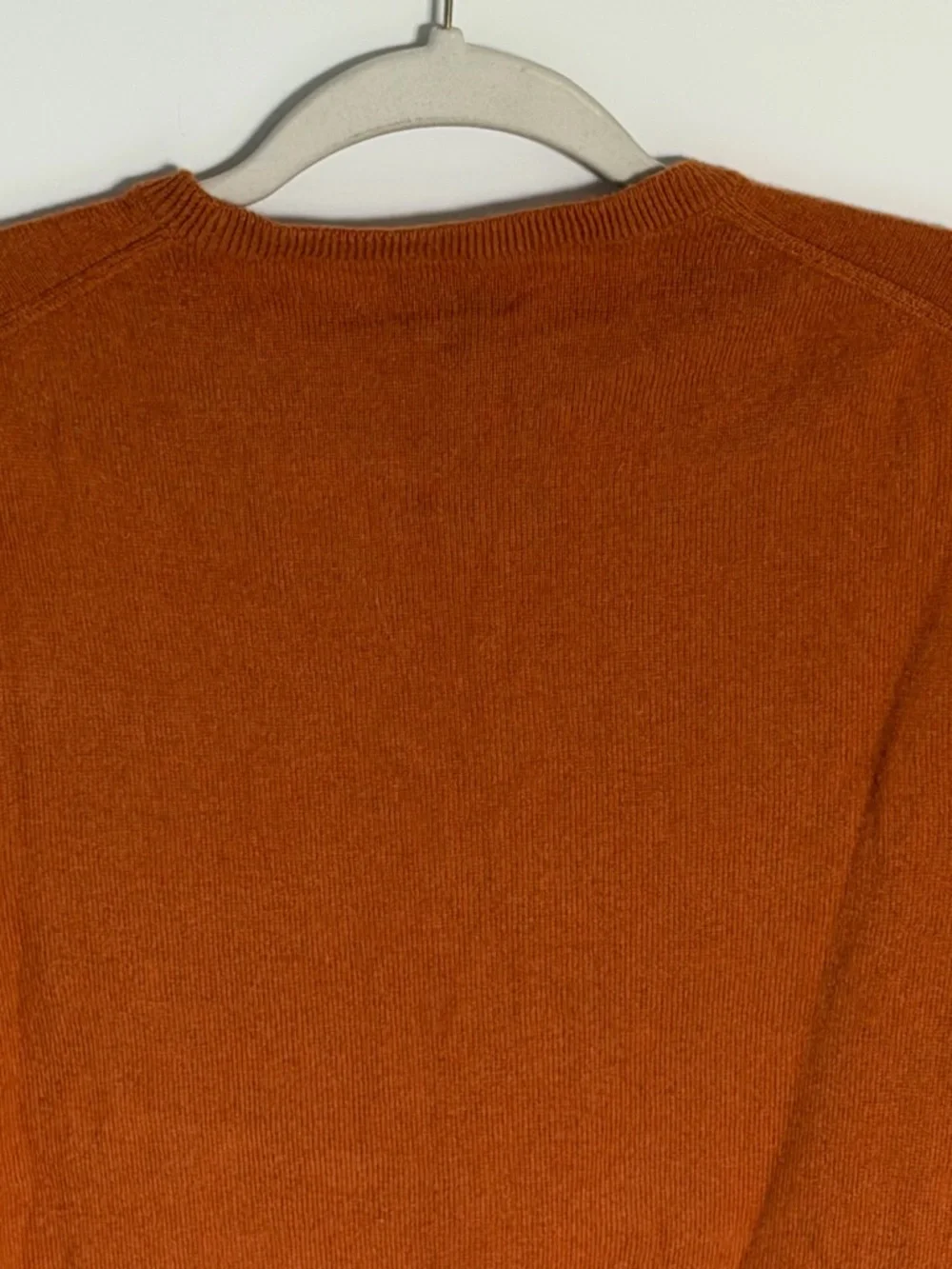 J. Crew Men’s Crewneck Cashmere Sweater in Rust Orange Size Small 54862